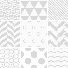 Finnish 9 részes dekorációs falmatrica szett, 15 x 15 cm - Ambiance