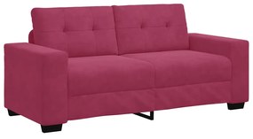 bordó bársony loveseat kanapé 140 cm