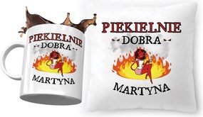Martina párna ajándék bögre szett fényképes nyomtatással