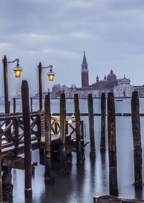 Poszter 29,7x42cm Vízpart a velencei lagúna felett, Assaf Frank