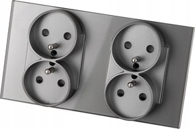 Dupla üveg aljzat szürke Dupla keret és 2 x Miuun aljzat szett