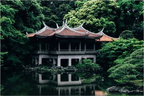A japán nemzeti kert képe (90x60 cm)