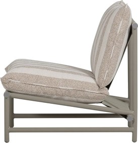 Bézs fém-párnázott kerti fotel Elvo – WOOOD