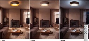 Brilagi-LED dimmelhető VELVET SM. VARI 36W/230V 3000-6500K átm. 55 cm barna/arany + távirányító