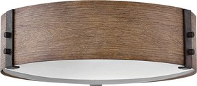 Hinkley lighting vintage kültéri mennyezeti lámpa sawyer rozsdás faipari elshk-sawyer-f-m-sq IP44