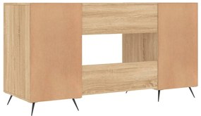 vidaXL sonoma tölgy színű szerelt fa íróasztal 140 x 50 x 75 cm