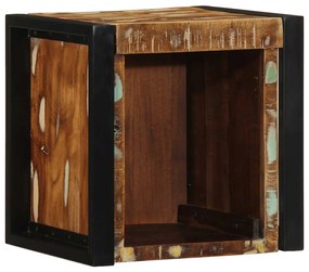 2 db tömör újrahasznosított fa éjjeliszekrények 40x35x40 cm
