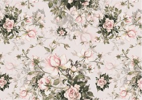 Dekoratív fotótapéta falra Könnyű összeszerelés Virágmintás 312x219 Ragasztó