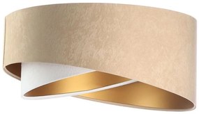 GALAXY univerzális E27 lámpabúra 45 cm bézs/fehér/arany