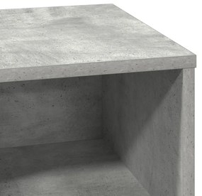LED-es Éjjeli Asztal Beton Szürke 50x34,5x50 cm
