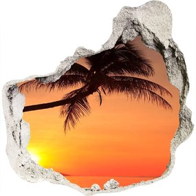3d-s lyuk vizuális effektusok matrica Sunset beach nd-p-60014664