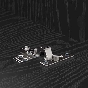 TV szekrény Musta tammi 150 x 30 x 44,5 cm Műszaki fa és vas