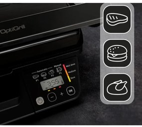 Tefal - Okos elektromos grill Tefal OPTIGRILL 2000W/230V