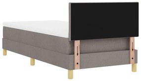 Boxspring ágy matraccal, topszínű, 90x200 cm, szövet