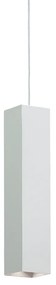 IDEAL LUX SKY függesztett lámpa GU10 foglalattal, max. 28W, 6x45 cm, fehér 126906
