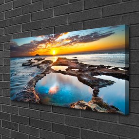 Canvas kép Sea Sun Landscape 120x60 cm