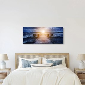 A móló képe nappal (120x50 cm)