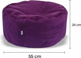 EMI gömb formájú lila velúr babzsákfotel