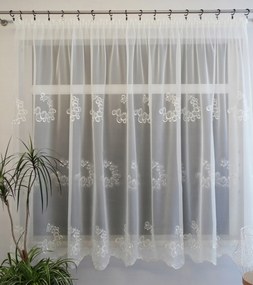 Mg Akro fátyol Ecru Hímzés 280x170 Pol szalaggal