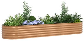 Kerti magaságyás Barna 320 x 80 x 44 cm Acél