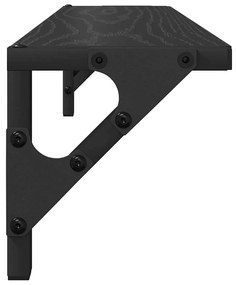 vidaXL Falpolcok 2 pcs Fekete tölgy 60 x 15 x 15,5 cm Faanyag