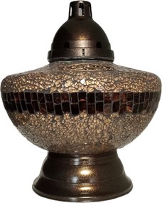 Műanyag Mécses Lámpás Karafa Ufo Arany rózsával