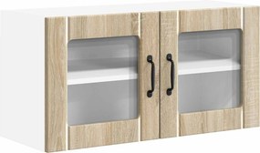 vidaXL Konyhaszekrény Sonoma tölgy 80 x 31 x 40 cm Faanyag