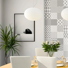 Cardiff 60 részes dekorációs falmatrica szett, 15 x 15 cm - Ambiance