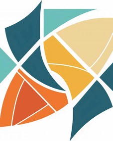 Poszter 50x65cm Szél geometria