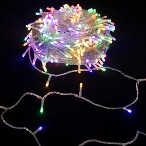 Fényfüzér karácsonyfára vagy dekorációs célra, RGBY, 10m