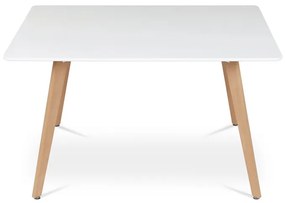 Étkezőasztal 120×80 cm, MDF, Fehér. DT-313 WT