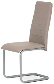 Szarvasgomba Színű Szánkótalpas Étkezőszék Szürke Fém Lábbal. DCL-402