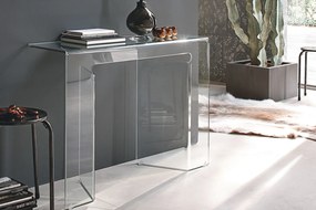 SAGITTA exkluzív üveg konzolasztal - 100cm