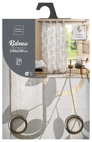 Szürke függöny 140x240 cm Roseris – douceur d'intérieur