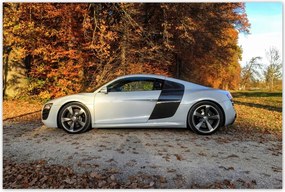 Poszter 90x60 Fehér Audi Tt