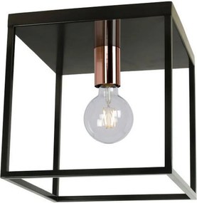 LUCIDE 08124-01-30 ARTHUR Vintage Mennyezeti Lámpák Fekete, Réz E27 IP20