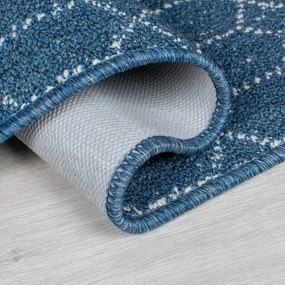 Sötétkék mosható futószőnyeg 57x230 cm Argyll – Flair Rugs