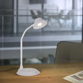 JUST LIGHT. 14414-16 - LED dimmelhető asztali lámpa töltéssel PUCKI LED/4,5W/230V fehér