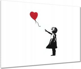 Vászonkép 80x60 Lány lufival