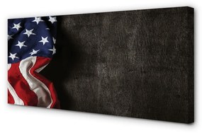 Canvas képek Amerikai zászló 140x70 cm