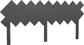 vidaXL szürke tömör fenyőfa ágyfejtámla 141x4x100 cm