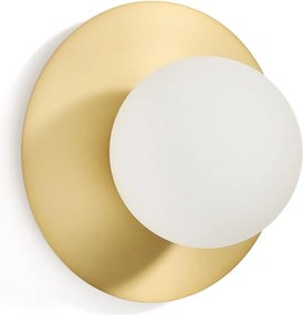 Fehér-aranyszínű fali lámpa ø 25 cm Brisia – Kave Home