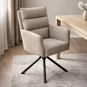 AVENBERG TESSA Forgó étkezőszék szett - 2 db, bézs