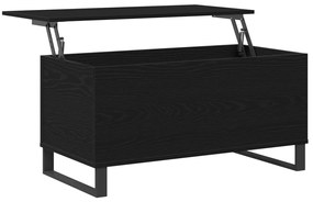 Fekete Tölgy Dohányzóasztal 90x44.5x45 cm Szerelt Fa