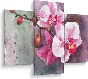 Kép - Orchideák, akvarell (90x60 cm)