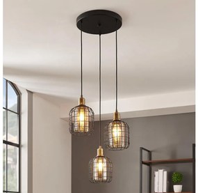 Eglo 43499 - Csillár zsinóron CHISLE 3xE27/40W/230V