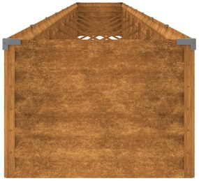 corten acél kerti magaságyás 770x50x36 cm
