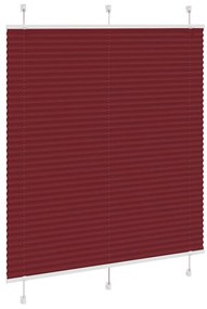 pliszírozott redőny Bordeaux piros 120x100 cm szövetszélesség