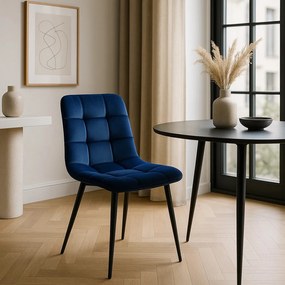 Sötétkék Bársony Étkezőszék. PERU