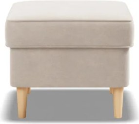 Uszak lábtartó, bársony, bézs